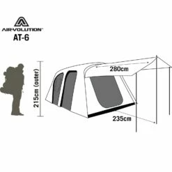 AIR-VOLUTION AT-6 TENT GREEN -Camping Sales Shop T050801813 07 a7d30782 00e9 4796 a4e9 21710a14c703